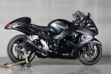 2008-2009 SUZUKI HAYABUSA: M4 SLIP-ON RETRO DRAG DUAL EXHAUST W/ TWIN BLACK