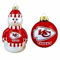 Chiefs Blown Glass Ornament Set