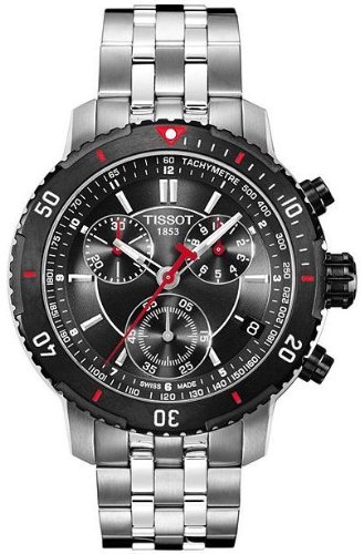Tissot Men's T067.417.21.051.00 T-Sport Chronograph Metalic Textured Dial Watch