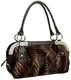 B. MAKOWSKY Oslo Medium Satchel,Zebra,one size B. MAKOWSKY Oslo Medium Satchel,Zebra,one size