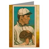 6 Greeting Cards of Walter Johnson Washington Senators Power Pitcher Baseball Trading Card
