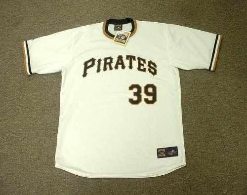 DAVE PARKER Pittsburgh Pirates 1974 Majestic Cooperstown Throwback Home Baseball Jersey, MEDIUM