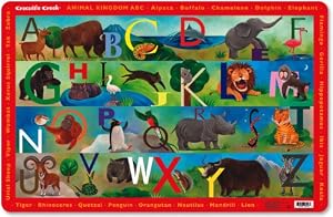 Crocodile Creek Animal Kingdom ABC Placemat