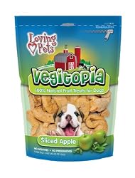 Loving Pets Vegitopia Sliced Apple Dog Treats, 4.5-Ounces