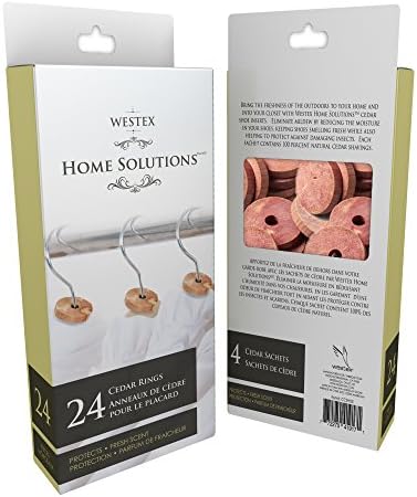 Laundry Solutions by Westex Cedar Closet Rings (Set of 24)