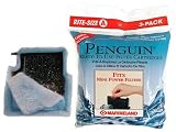 Marineland Penguin Rite-Size A Mini Power Filter Replacement Filter Cartridge (3-Pack)