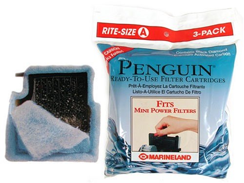 Marineland Penguin Rite-Size A Mini Power Filter Replacement Filter Cartridge (3-Pack)