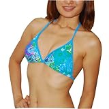 Surf Style Ladies Soft Cup Wireless Bra / Surf Swimsuit Bikini Top - Quick Dry (Size: XL)