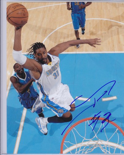 NENE SIGNED AUTOGRAPHED 8X10 PHOTO DENVER NUGGETS COA