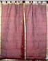 2 Burgundy Sheer Embroidery Window Door Curtains Panels