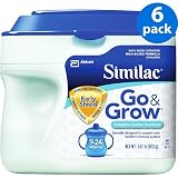 Similac Go & Grow Milk-based Formula, Powder, 22oz (Pack of 6)