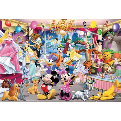 Educa - 1000 Teile - Disney Figuren feiern ein Fest