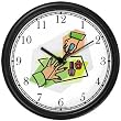Manicurist, Manicure 2 Wall Clock by WatchBuddy Timepieces (Black Frame)