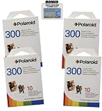 4 Pack Of Polaroid PIF-300 Instant Film for 300 Series Cameras + DBRoth Micro Fiber Cloth