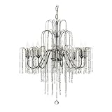 Transitional Crystal Chandelier with Nine Lights