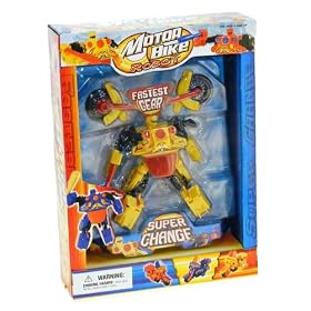 Motor bike transformer robot