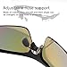 poshei P04 Polarized Sports Sunglasses with 5 Set Interchangeable Lenses for Biking Fishing Running Driving Golf Baseball (Black&Grey)