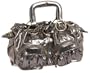 BULGA Misa Medium Hobo,Silver Snake,one size