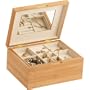 Coffre � bijoux en ch�ne clair robuste Mele & Co - Valeur exceptionnelle