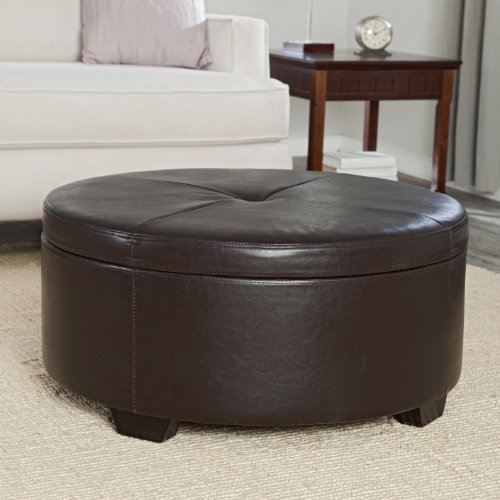 Corbett Coffee Table Storage Ottoman - Round