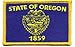 Oregon iron-on embroidered patch