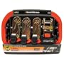 SmartStraps 149 Orange 10' 3,000 lbs Capacity Padded Ratchet Tie Down, (Pack of 4)
