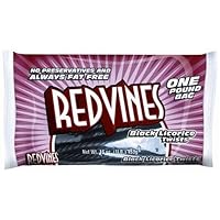 Red Vines Black Licorice Twists, 16-Ounce Bags (Pack of 12)