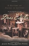 Dear Editor: A History of Poetry in Letters
