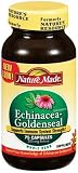 Nature Made Echinacea Goldenseal Tablets, 305 mg, 75-Count Bottles (Pack of 3)