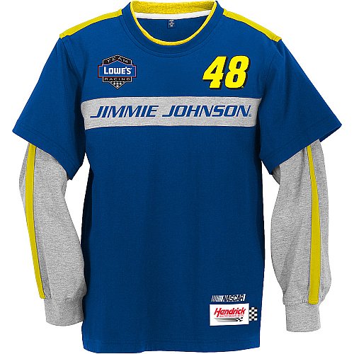 Buy Chase Authentics Jimmie Johnson Long Sleeve Faux Layered Pit Crew Tee Youth (8-20) by Chase Authentics
