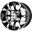 DWT Nitro Silver Machined ATV/SxS Wheel (12x7/4x156mm)