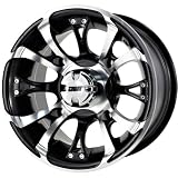 DWT Nitro Silver Machined ATV/SxS Wheel (12x7/4x156mm)