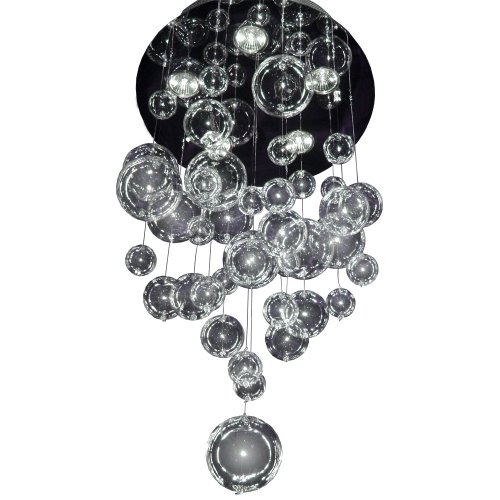 S-Luce V28087/5P360 Blob Glas-H&auml;ngeleuchte 5-flammig 70 cm