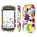 Samsung Galaxy Exhibit Case (T599), MPERO Collection Full Coverage Paint Splatter White Case for Samsung Galaxy Exhibit T599