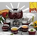 Kela 66377 Fonduekarussell 28-teilig, Farbe:(bourgogne) altrot