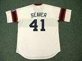 TOM SEAVER Chicago White Sox 1985 Majestic Cooperstown Throwback Home Baseball Jersey