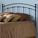 510LxzFaE8L. SL75  Gothic Gate Wrought Iron Headboard Metal Finish: Aged Iron, Size: Queen