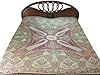 Pashmina Bedspreads Indian Bedding Blanket Throw Green Red Paisley Reversible