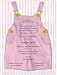 Pink Overalls Baby Shower Invitations - Set of 20
