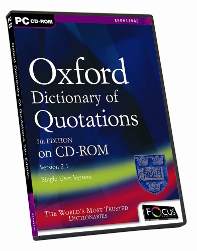  : Oxford Dictionary of Quotations 5th Edition