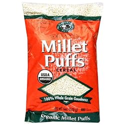 Nature's Path Organic Millet Puffs Cereal, 6-Ounce Bags (Pack of 12)