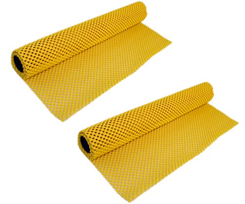 2 Rolls of Multipurpose PVC Grip Liner (Yellow)