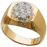 1.00Ct.T.W. Round Brilliant cut Diamonds, 14Kt. Yellow Gold