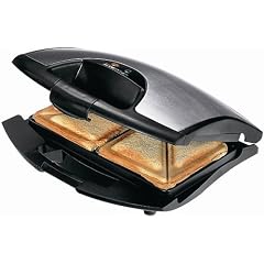 Clatronic ST 2463 N 2 fach Sandwichtoaster diag. schwarz-inox