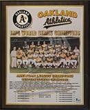 1974 Oakland A's Major League Baseball World Series Championship 13x16 Plaque