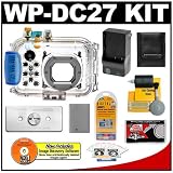 Canon WP-DC27 Waterproof Case with NB-5L Battery & Charger + WW-DC1 Weights + Cameta Bonus Accessory Kit for PowerShot SD990 IS Digital Camera