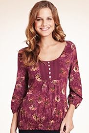 Pure Cotton Floral Print Gypsy Top
