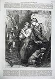 Fine Art 1870 First Love Mother Father Children Baby First Love