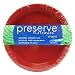 Preserve Plateware, Large, Tulip Red, 8-Count Packages (Pack of 4)