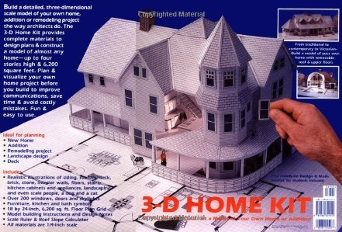 3-D Home Kit: All You Need to Construct a Model of Your Own Home or Addition by Reif, Daniel, Reif,Dan (September 1, 1998) Misc. Supplies